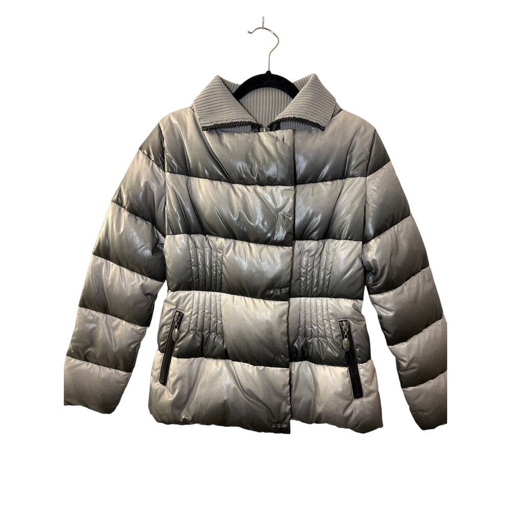 Sem Per Lei Metallic Ombré Puffer Jacket - Size 6-8
